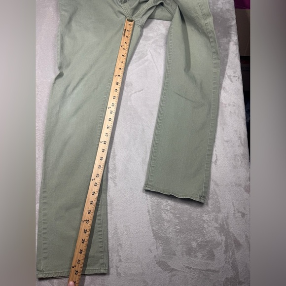 RVCA Men’s Daggers Denim Green Zip Fly Cotton Blend Tapered Skinny Jeans Size 36 - Picture 7 of 16